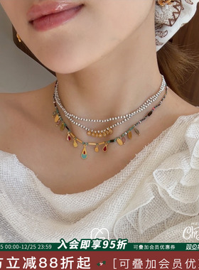 希腊MaryGaitani天然石串珠项链