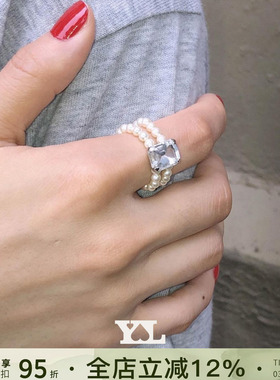 韩国宝石串珠戒指买手店