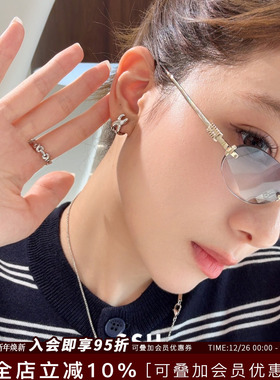 Vita Planet买手店 韩国品牌SSIL正品 X耳环小众设计高级感耳钉女