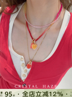 CRYSTALHAZE彩色渐变串珠项链