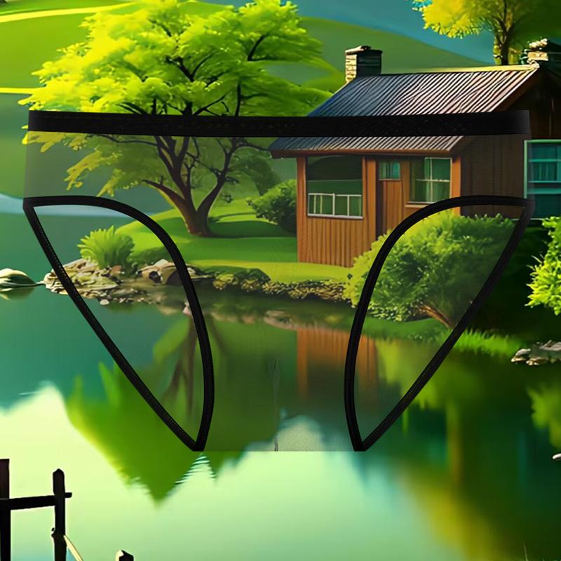 夏季超薄冰丝无痕男款四角裤头