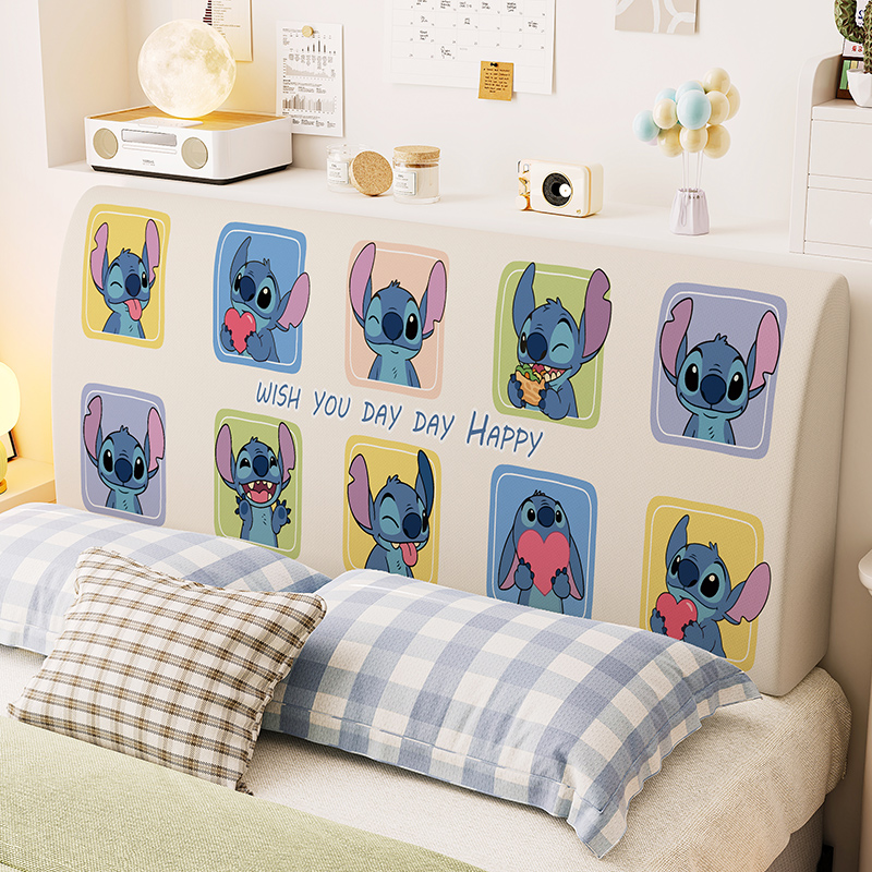 史迪仔床头罩套木头床头装饰耐脏