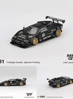 现货爆款 MINIGT 1081 1:64  兰博基尼 康塔什 黑色 合金车模成品