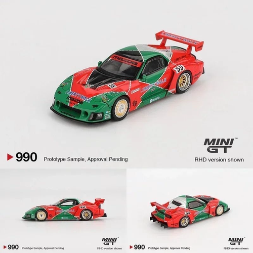【现货】MINIGT 990 1:64 Mazda RX7 787B 55号 合金汽车模型
