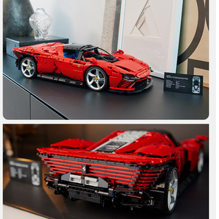 超级英雄联盟科技机械组SP3敞篷跑车高难度拼装汽车玩具积木模型