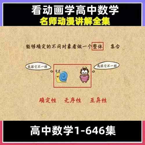看动画学高中数学视频网课全集爆笑数学思维训练教学教程电子版