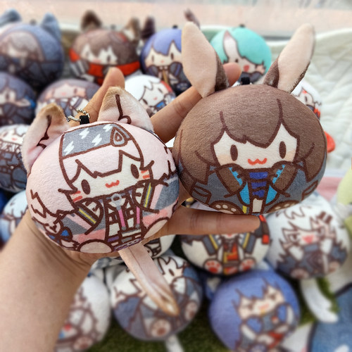 明日方舟原创周边澄闪水月阿米娅傀影黑键拉普兰德毛绒团子挂件