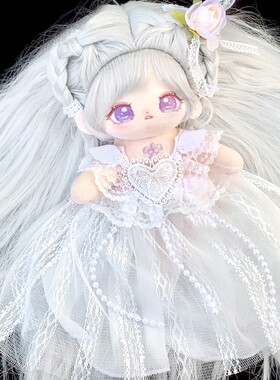 棉花娃娃手作娃衣连衣裙婚纱
