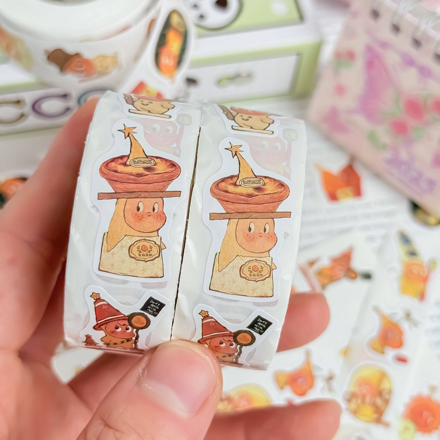 1500贴星星人卷卷贴纸二次元可爱泡泡1500玛特DIY治愈手账装饰贴,文具电教/文化用品/商务用品,贴纸/立体贴纸,淘宝优惠券,粉丝福利购,淘宝优惠卷