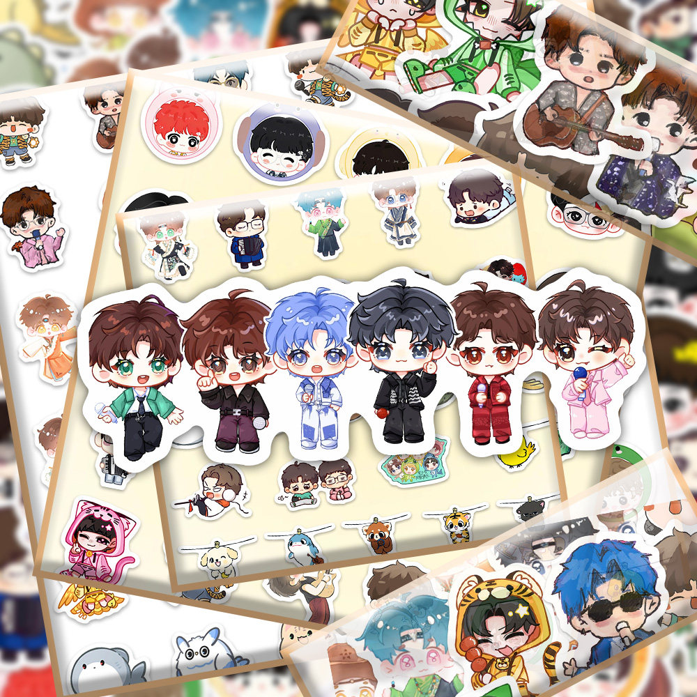 204张Q版再就业贴纸热门偶像男团陈楚生王栎鑫张远创意周边装饰贴