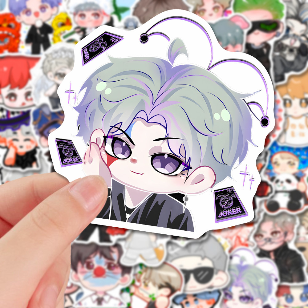 48张薛之谦q版可爱小人帅气手账贴画diy高颜值粉丝应援小贴画防水