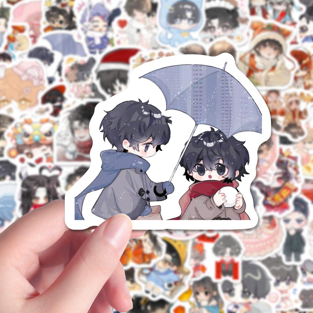 204张Q版原耽贴纸双男主二次元动漫热门同人角色周边手账手机壳贴,文具电教/文化用品/商务用品,贴纸/立体贴纸,淘宝优惠券,粉丝福利购,淘宝优惠卷