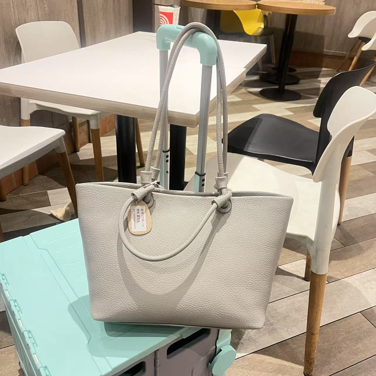 2024秋季新款小众设计百搭时尚真皮大包包子母包托特包手提单肩包