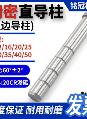 模具直边导柱D12-50 精密直导柱塑模模架直边导柱GPA导柱导套现货