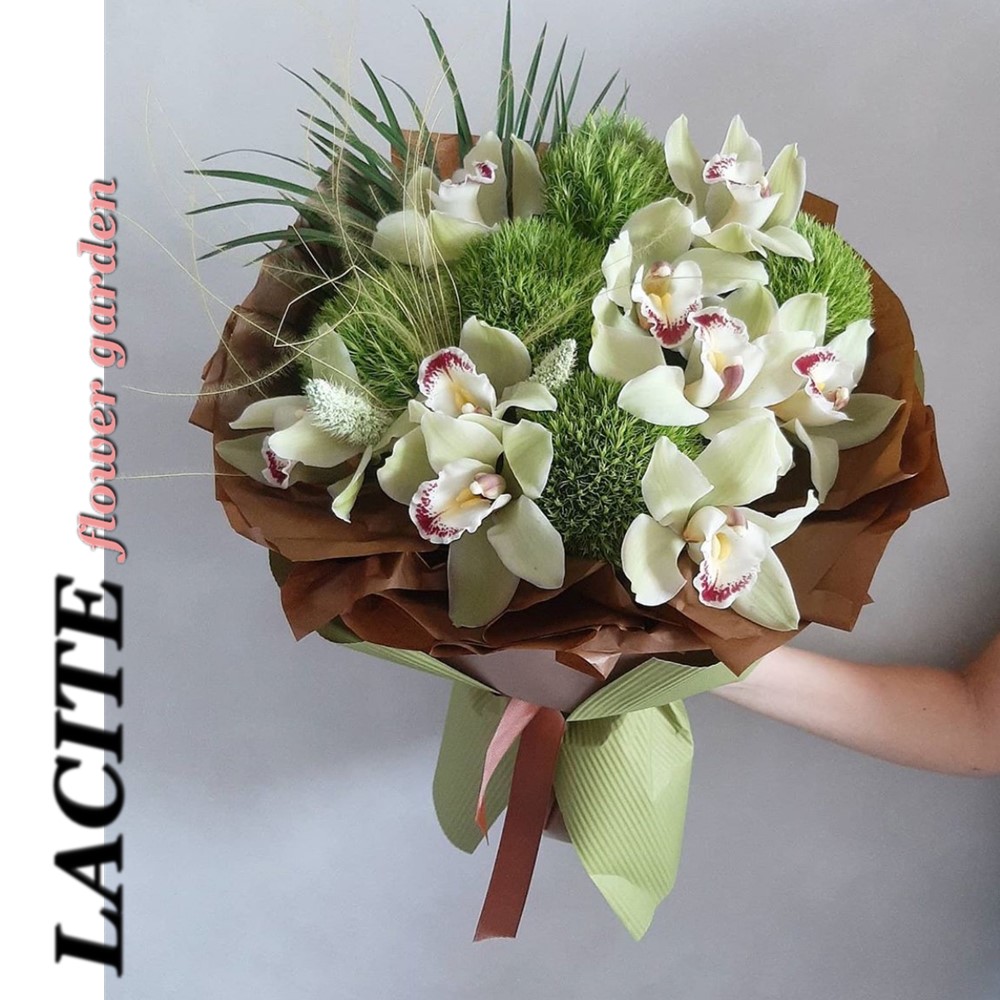 西岱岛鲜花大花蕙兰花束