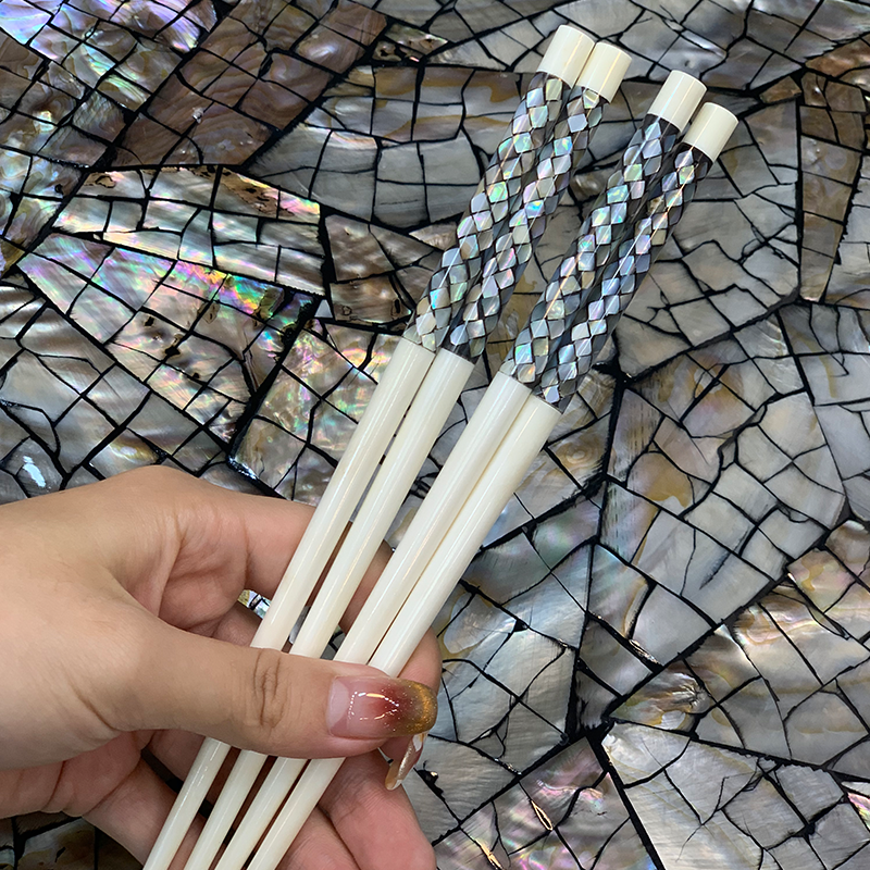 2双高端筷子防霉防滑抗菌耐高温手工艺术品长21cm