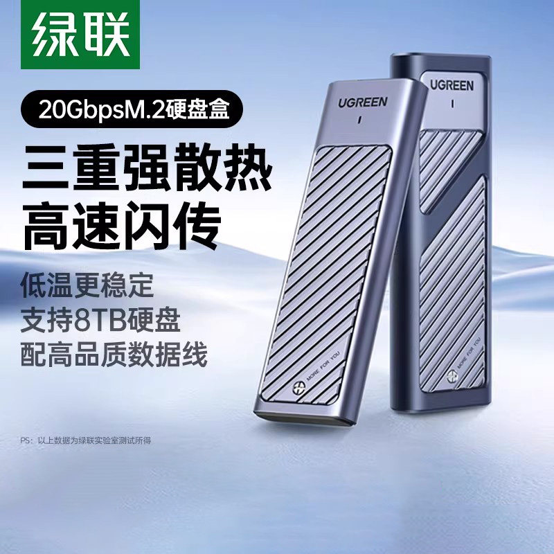 绿联m.2固态硬盘盒子双协议20GB图片