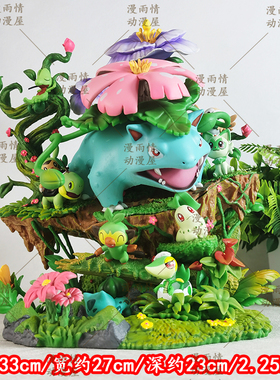 BKM小精灵EGG草系全家桶森林妙蛙花超大手办GK模型二次元周边摆件