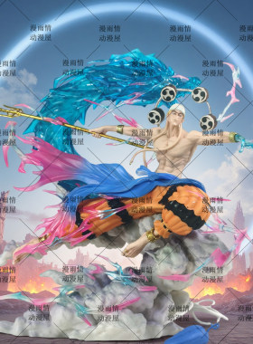 One Piece动漫周边收藏品装饰摆件EVIL雷神艾尼路手办二次元雕像