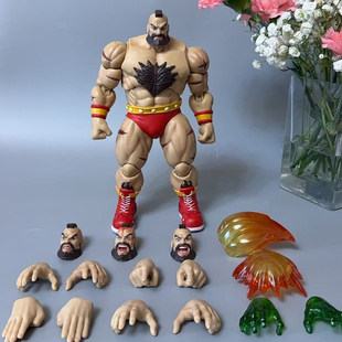 游戏周边摆件雕像Storm Toys街头霸王2桑吉尔夫手办可动人偶潮玩