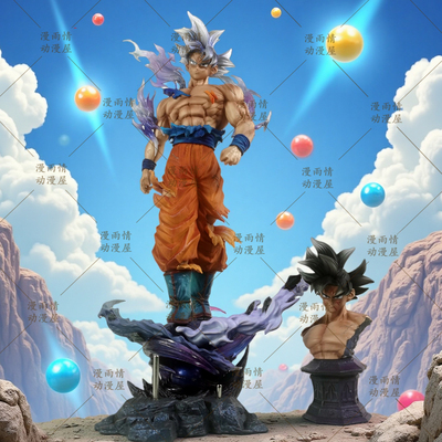 七龙珠二次元雕像摆件白神自在极易功孙悟空超级赛亚人GK手办模型