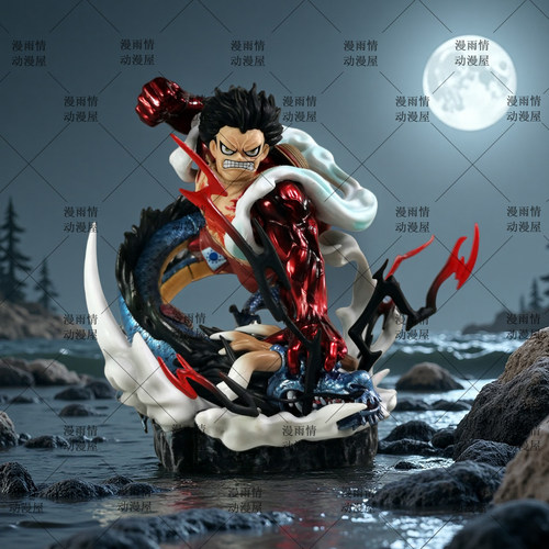 One Piece动漫周边和之国MKE路飞VS凯多GK手办模型二次元桌搭摆件