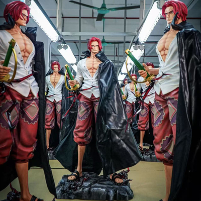 One Piece 动漫周边桌搭摆件JT红发香克斯GK手办模玩二次元礼物