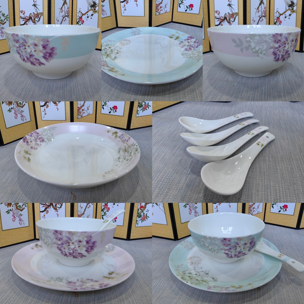 唐山产骨质瓷中式饭盘可微波