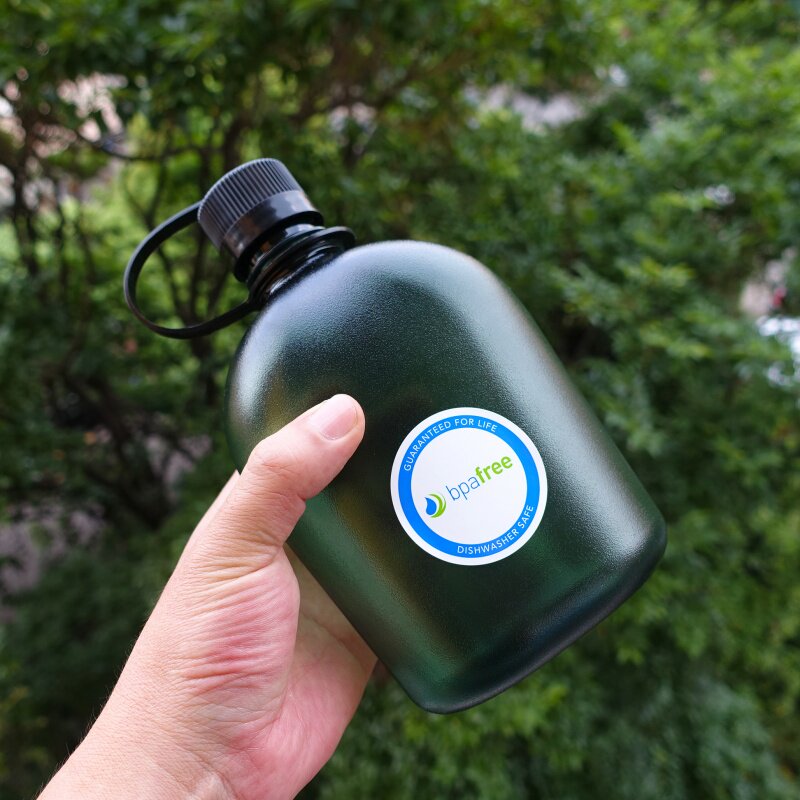 美国原装进口不含双酚A耐高温户外BC野营轻量1L黑鹰水壶瓶NALGENE