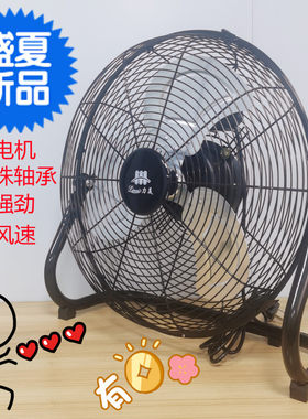 力美强力电风扇台式大功率工业落地扇家用扇工厂工地坐地趴地风扇