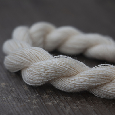 倚山人纯棉本色白色刺绣线