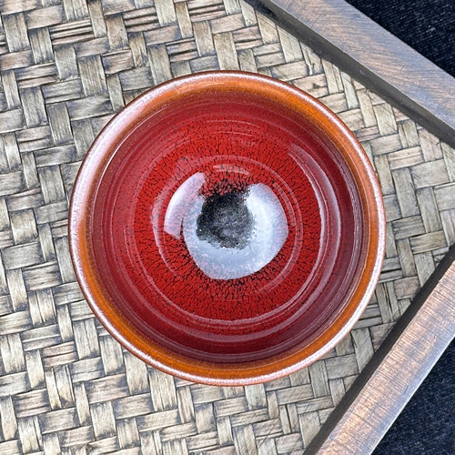 火麒麟建盏束口主人杯精致茶杯