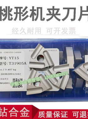 株洲硬质合金车刀机夹刀片YT5 YW1 YW2 YT15 YG8 T31605A/T31905A