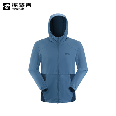 探路者针织皮肤衣 春夏新款男式连帽皮肤衣 TAZZAM81513