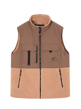 探路者马甲男女冬加厚保暖户外休闲徒步立领棉衣TAFFAL90242