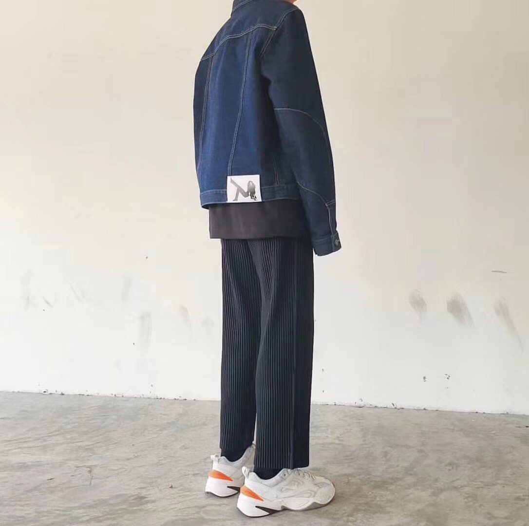 HommePlisse三宅|一生褶皱休闲宽松直筒哈伦ins日系长裤JF150现货