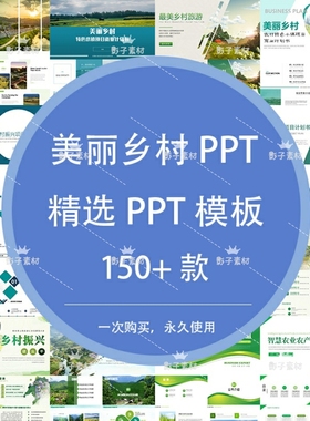 美丽乡村旅游振兴建设策划方案汇报计划书绿色生态新农村PPT模板
