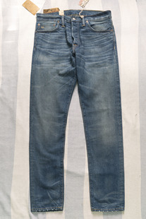 国内现货RRL美产水洗做旧赤耳美式低腰修身复古男士牛仔裤NARROW