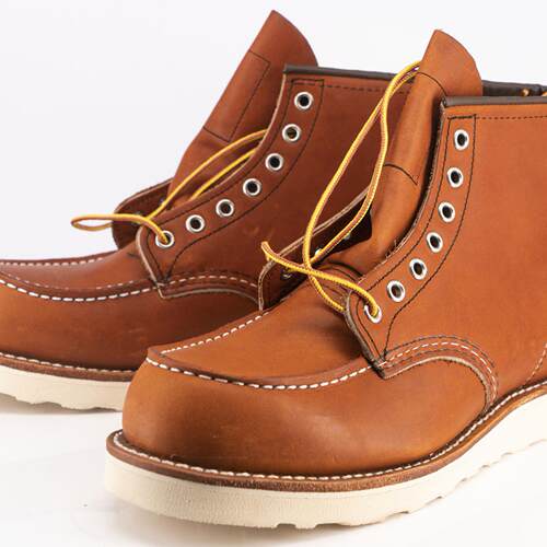 REDWING美式复古工真皮牛皮皮靴
