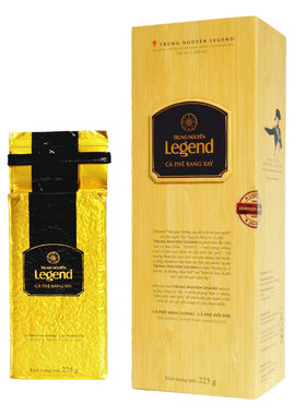 越南原装正品中原传奇Legend阿拉比卡罗布斯塔滴漏纯黑咖啡粉提神