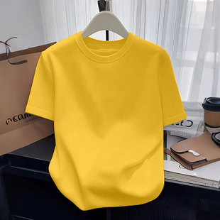 休闲显瘦纯色体恤打底衫 新款 T恤上衣女夏季 清仓捡漏纯棉圆领短袖