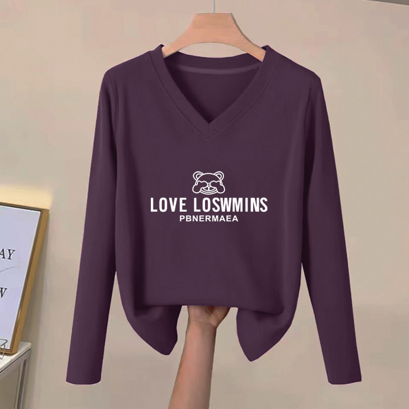 品牌折扣正品女装纯棉V领大码显瘦印花上衣减龄时尚复古百搭t恤衫,女装/女士精品,大码内搭,淘宝优惠券,粉丝福利购,淘宝优惠卷