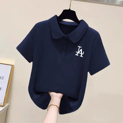 100%纯棉polo领短袖上衣休闲