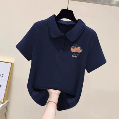 上衣夏季短袖polo衫t恤女