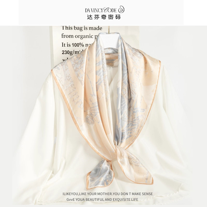 杭州丝绸新年礼物真丝丝巾女100%桑蚕丝大方巾2025新款系脖围巾
