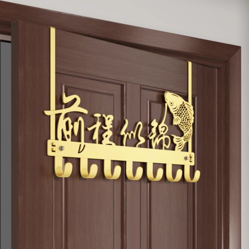 免打孔门后挂衣钩衣帽架