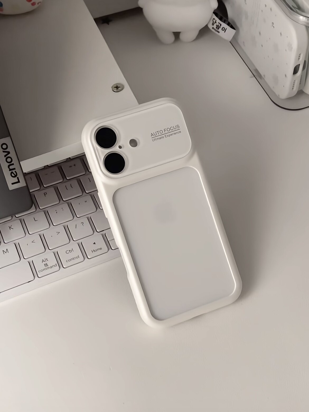 简约高级全包大视窗iPhone17手机壳新款韩风透明白色纯色ins夏苹果16promax肤感15高级感14男女款玻璃硅胶壳