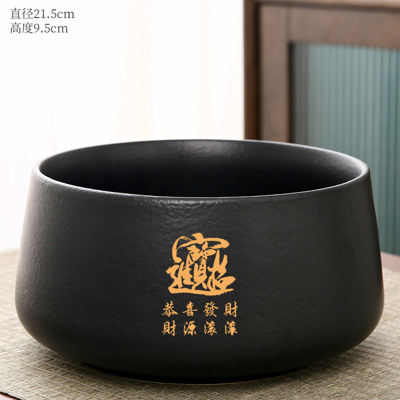 茶洗轻奢高端家用中式笔洗茶渣桶茶渣缸陶瓷废茶水缸茶具用品大全