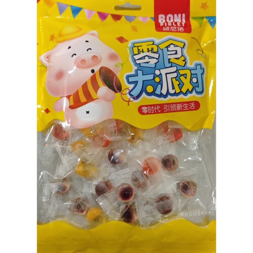 珍丽友啵尼猪爆汁软糖200g休闲零食