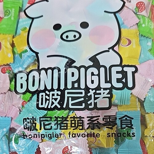珍丽友啵尼猪维C水果味无糖薄荷糖100g休闲零食